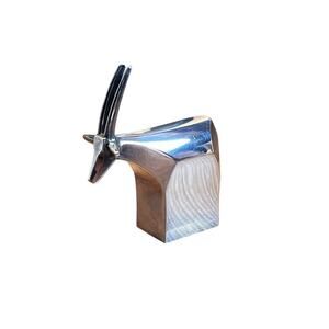 Vintage Dansk Designs Japan Silver Antelope Paperweight by Gunnar Cyren MCM